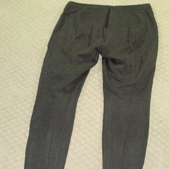 J. Crew Women's Size TXL Charcoal Grey Pixie Ponte Back Zip Dress Pants - Picture 2 of 5